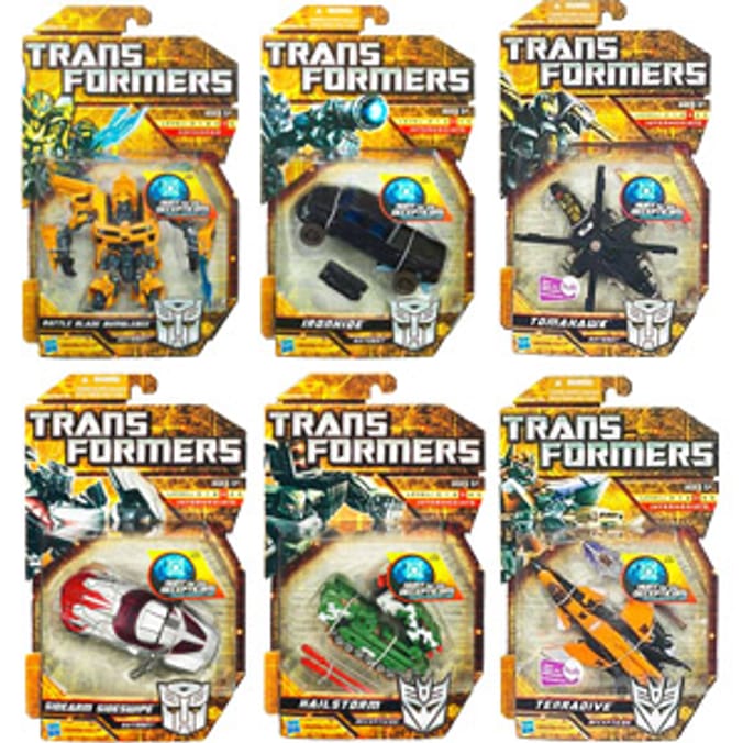 Transformers Action Figures x 6 Home Bargains