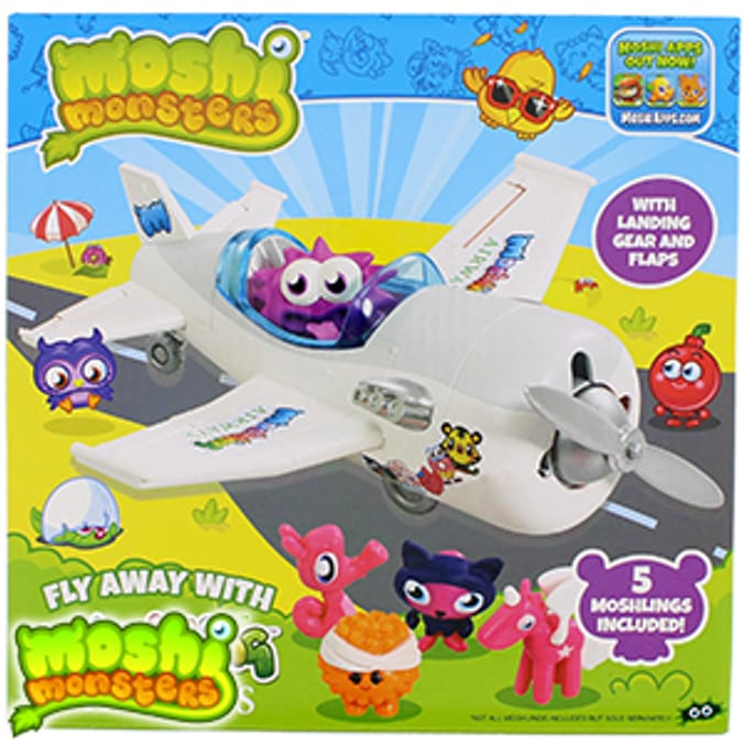 Moshi Monsters Moshling Airways playset decorate airplane plane