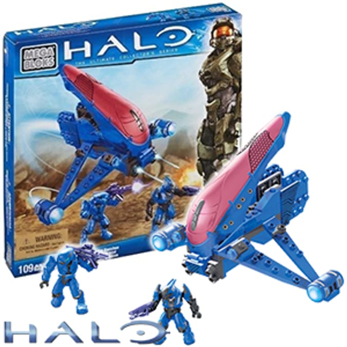 Mega Bloks Halo Blue Series Banshee