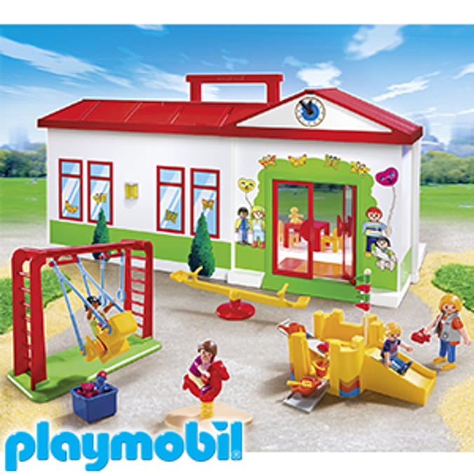 Lot PLAYMOBIL - City Life - Garderie - Crèche - Gymnase - Square