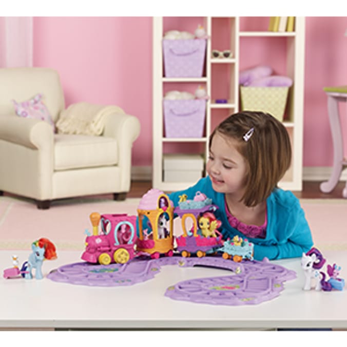 My Little Pony Friendship Express Train and Pinkie Pie horse pony chocho train playset toy present gift Home Bargains