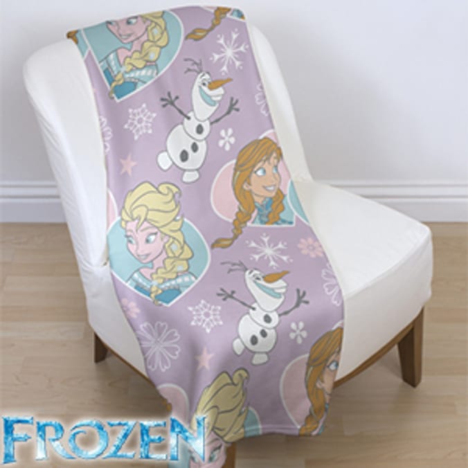 Disney Frozen Crystal Fleece Blanket arendelle elsa anna olaf winter