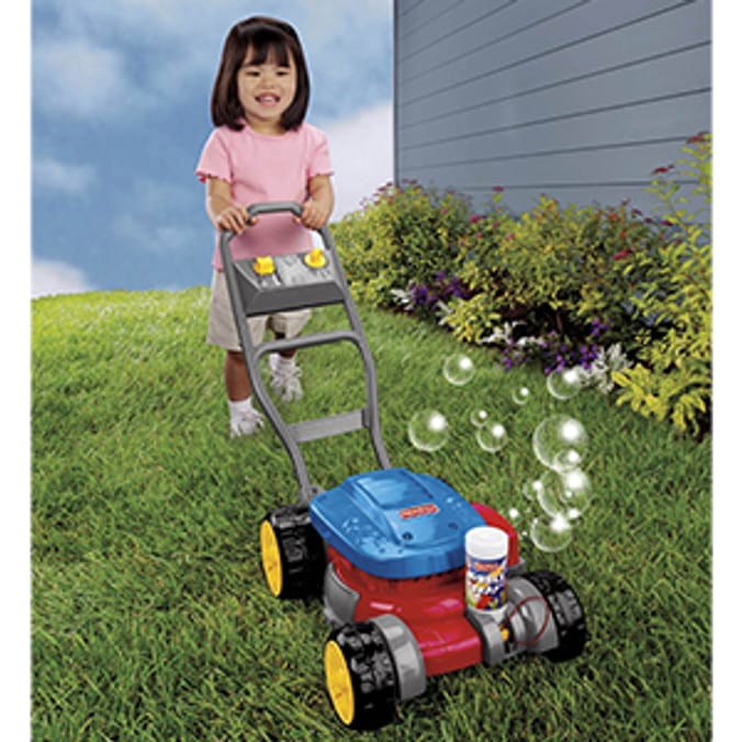 Fisher price bubble on sale lawn mower