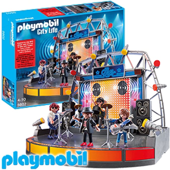 Playmobil City Life Rock Concert Stage stars mp3 speaker gift Home