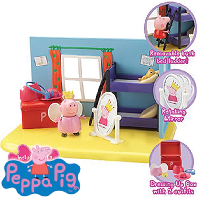 Peppa pig on sale bedroom playset