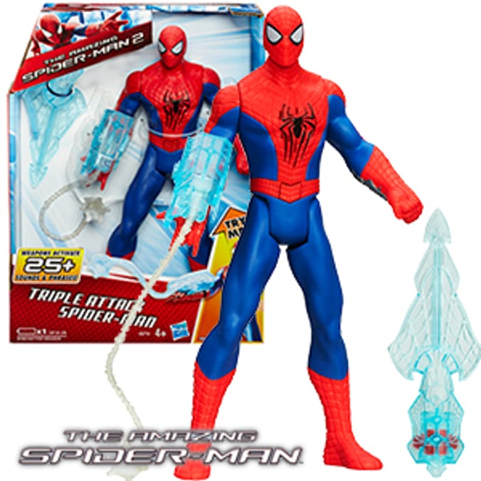 Spiderman Triple Attack action figure Home Bargains