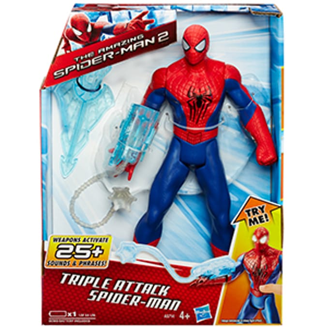 Spiderman Triple Attack action figure Home Bargains