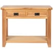 Rutland Natural Oak Console Table