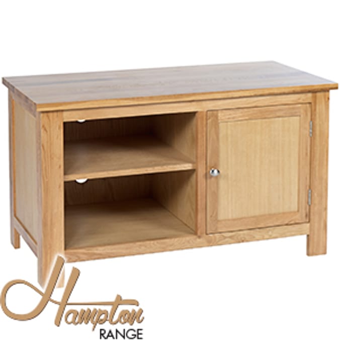 Hampton Solid Oak TV Stand one door 1 media centre television Home