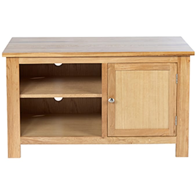 Hampton Solid Oak TV Stand one door 1 media centre television Home