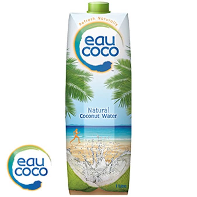 Eau Coco Natural Coconut Water (Case of 6 Bottles) new low calorie kcal