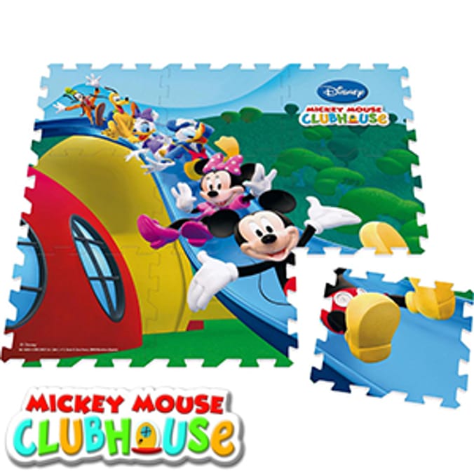 Mickey Mouse Clubhouse Giant Foam Floor Puzzle mat playroom nursery Home Bargains