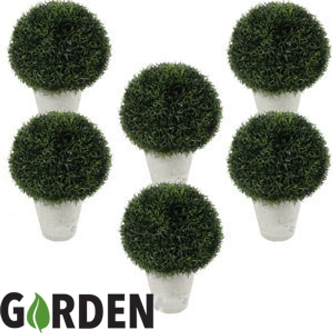 Artificial Plant: Topiary Ball (Set of 6)