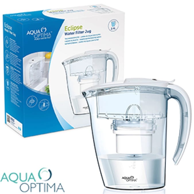 Aqua Optima Eclipse Water Filter Jug purify tap water bottled water Home Bargains