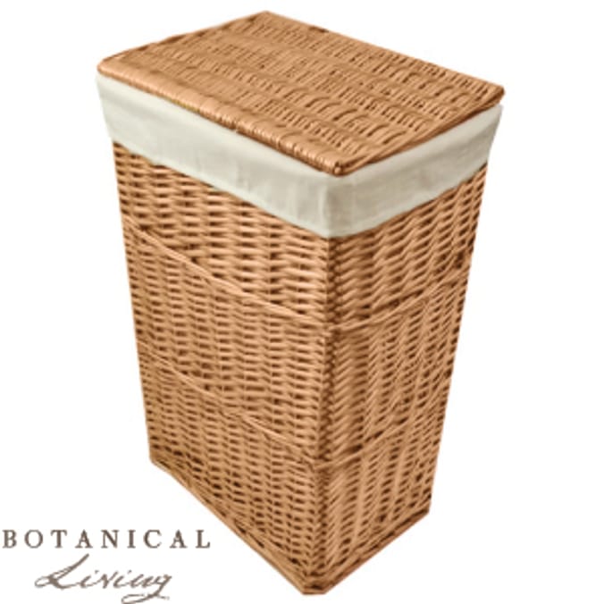 Botanical Living Laundry Basket (Large) hamper wicker vintage rustic