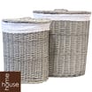 Wash Grey Willow Laundry Baskets (Set of 2)