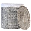 Wash Grey Willow Laundry Baskets (Set of 2)