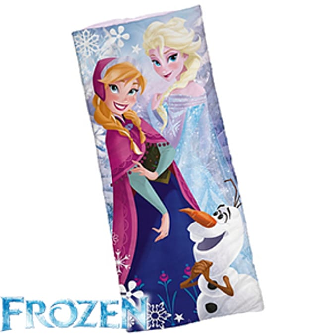 Disney Frozen Crystal Sleeping Bag anna elsa olaf snow frozen fever sleep bag frozen bedding childrens sleeping bags camping bags kids frozen bag Home Bargains