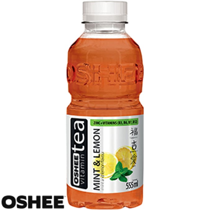 Oshee Vitamin Tea: Mint & Lemon (Case of 6 Bottles)