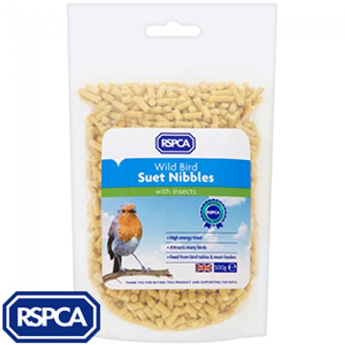RSPCA High Suet Nibbles with Insects (Case of 6) wild bird feed seeds