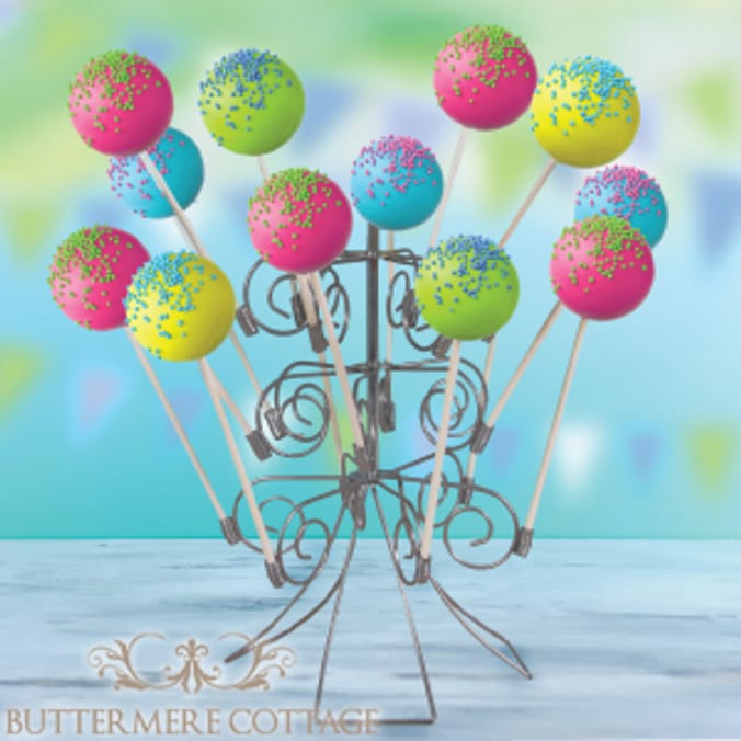 Buttermere Cottage Swirl Cake Pop Holder (Case of 18) Home Bargains