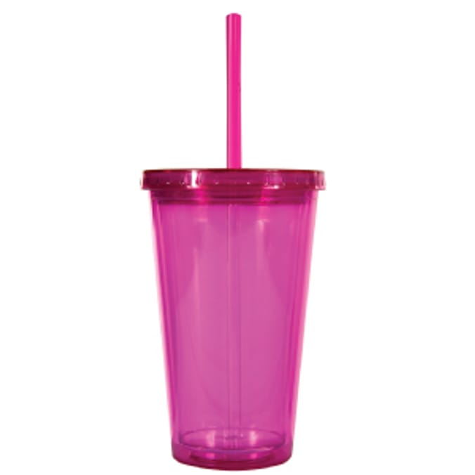 Take Out Tumbler Case with Straw (Case of 24) plastic cups assorted