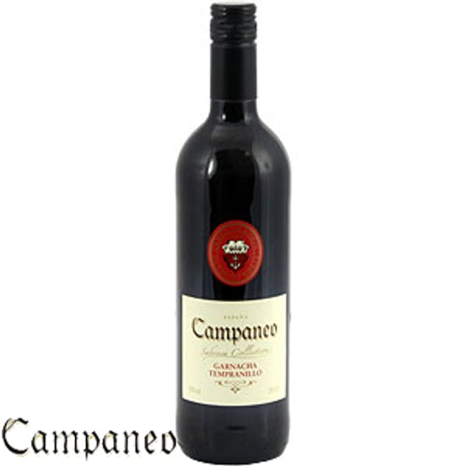 Campaneo Garnacha Tempranillo Red Wine Case of 6 Home Bargains