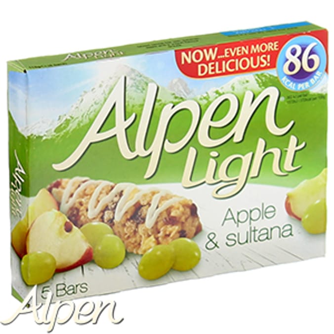 Alpen Light Apple & Sultana Cereal Bar (10 x 5 Packs)