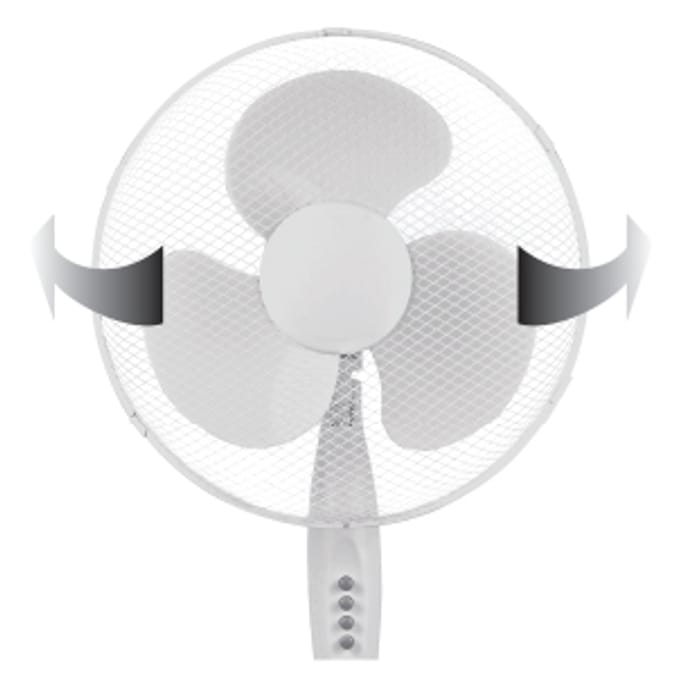 Home & Office 16" Oscillating Stand Fan Home Bargains