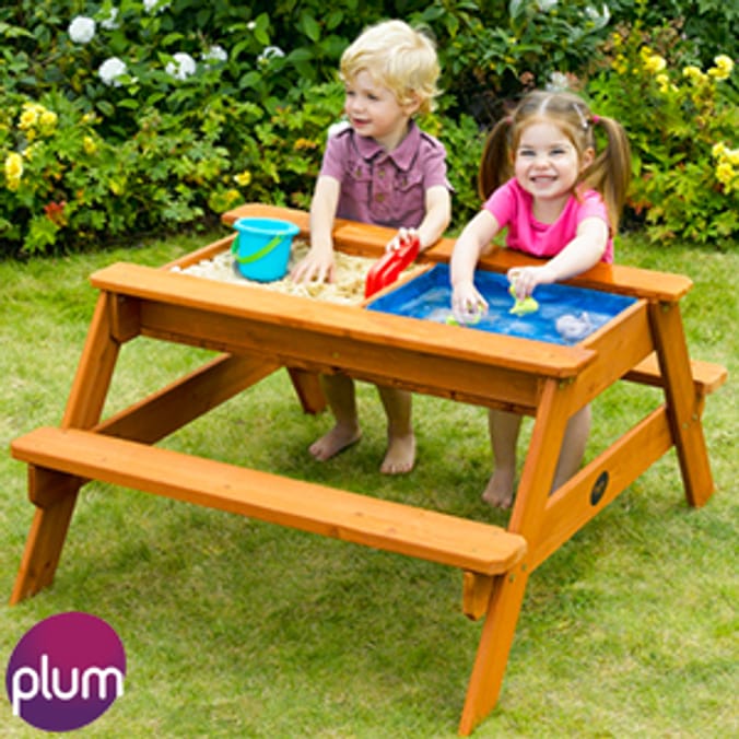 Plum water and sand clearance table