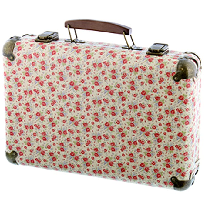 Humble Vintage Floral Suitcase storage home accessory wedding special