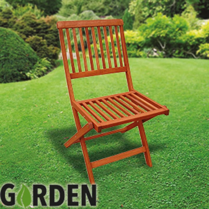 Devon Wooden Folding Garden Chairs Set of 2 outdoor garden patio