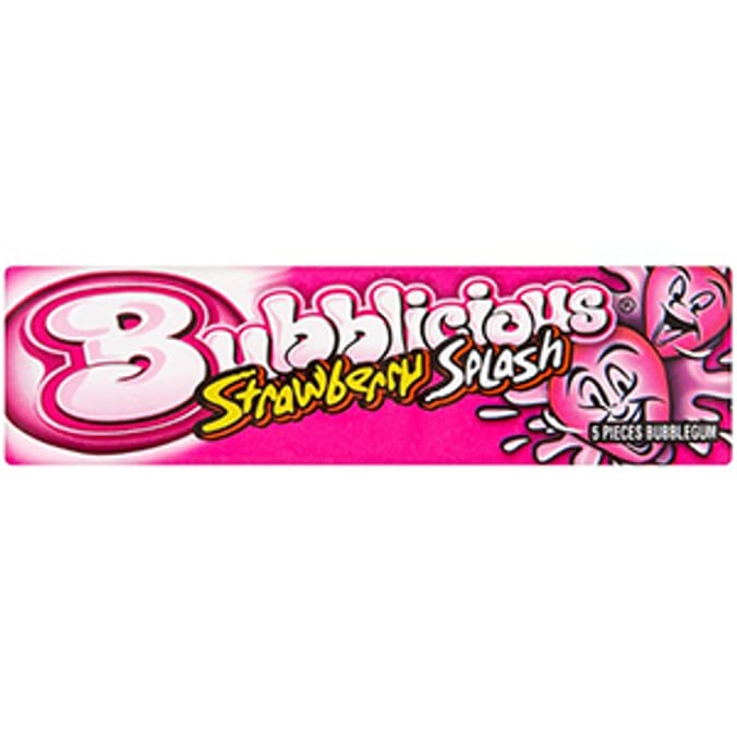 Bubblicious: Strawberry Splash (Case of 18 Packs)