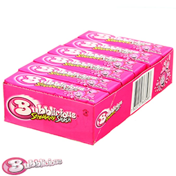 Bubblicious: Strawberry Splash (Case of 18 Packs)