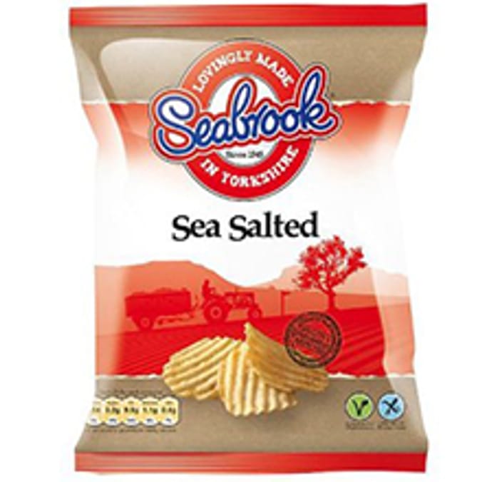 Seabrook Crinkle Cut Sea Salted (Case of 84 Bags) crisps british