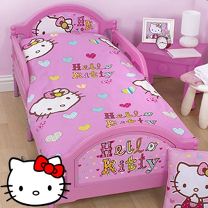 Hello Kitty Heart Junior Bed Set | Home Bargains