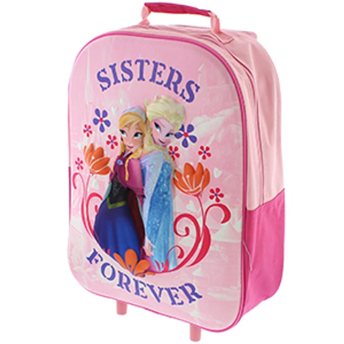 Disney Frozen 3D Trolley Bag luggage travel childrens bag Home Bargains