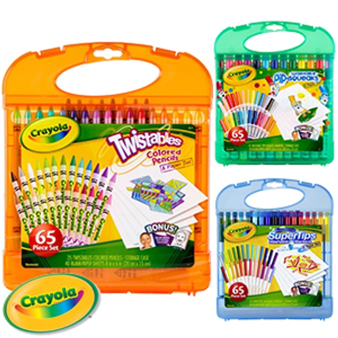 Crayola Pencil Design and Sketch Kit with 65 Pieces