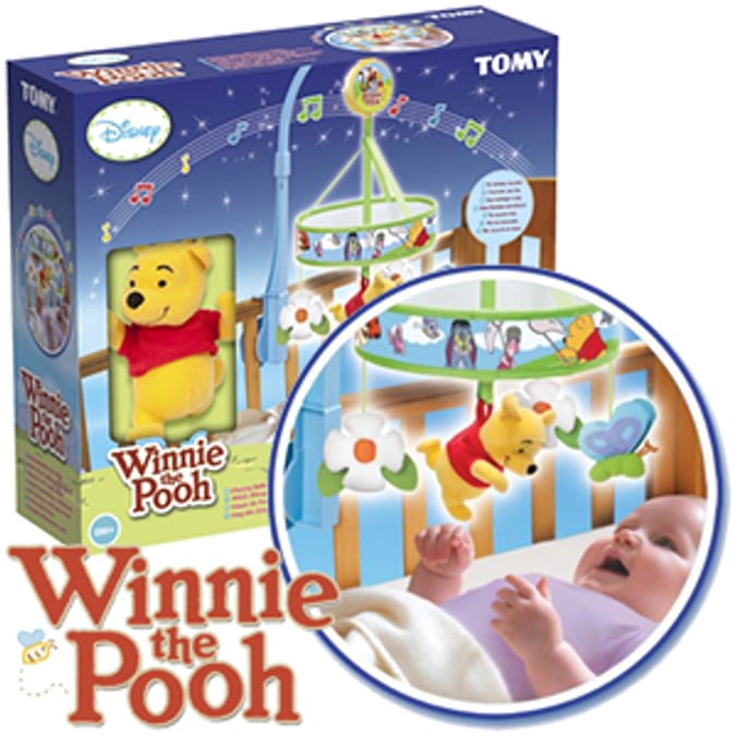 Tomy winnie the pooh light up hot sale cot mobile