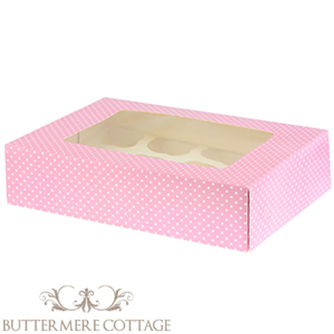 Buttermere Cottage Cupcake Boxes (24 x Large Boxes) Home Bargains