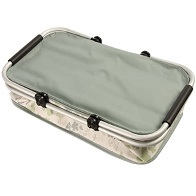 Botanical Garden Folding Picnic Basket summer food storage Home Bargains