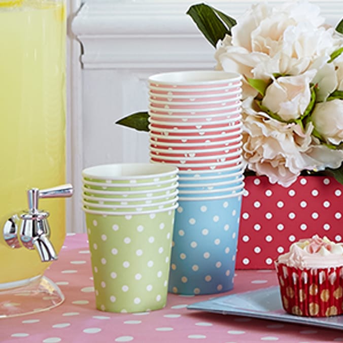 Vintage Tea Party Cups (Case of 180) catering baby shower christening