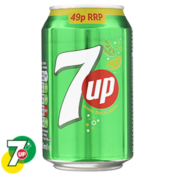 7UP (Case Of 24 Cans) lemonade Home Bargains