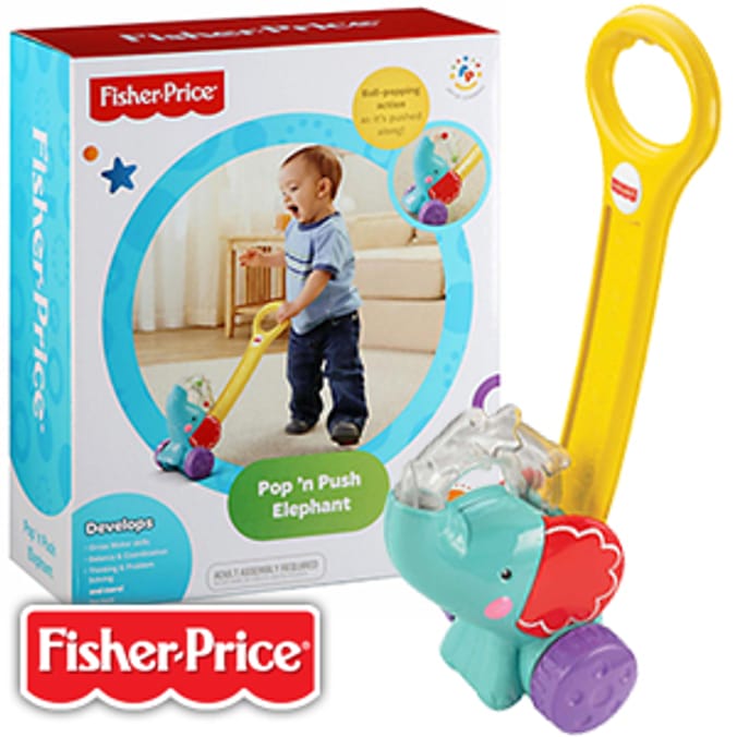 Fisher price push store along elephant