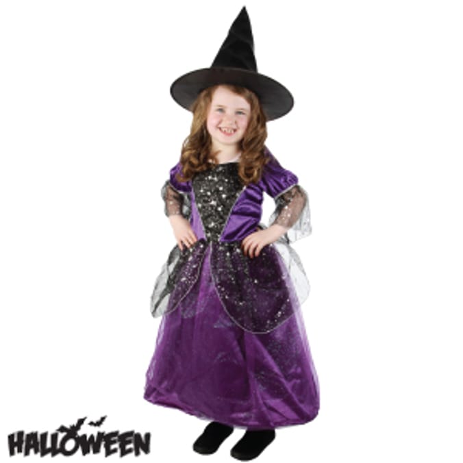 Halloween Witch Ball Gown Costume witch childrens dress trick or treat ...