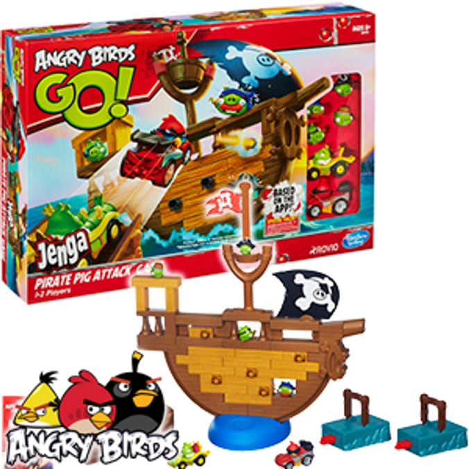 Hasbro Jenga: Angry Birds Pirate Pig Attack Game