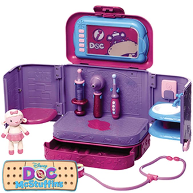 Disney Doc McStuffins Carry Along Clinic interactive sounds working medical kit bag stethoscope doctor nurse Home Bargains