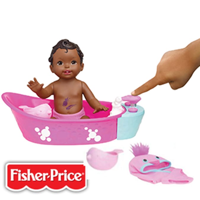 Little mommy bath baby on sale doll