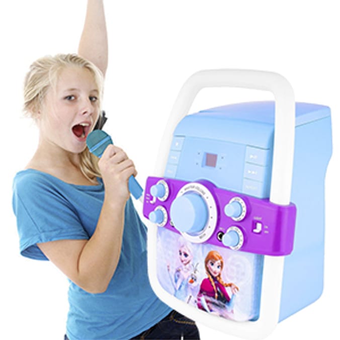 Disney Frozen Flashing Lights Karaoke Machine Home Bargains