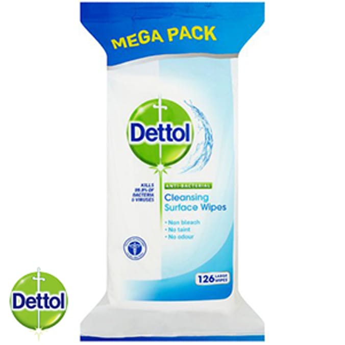 Dettol Cleansing Surface Wipes (Case of 6 Packs) household cleaning
